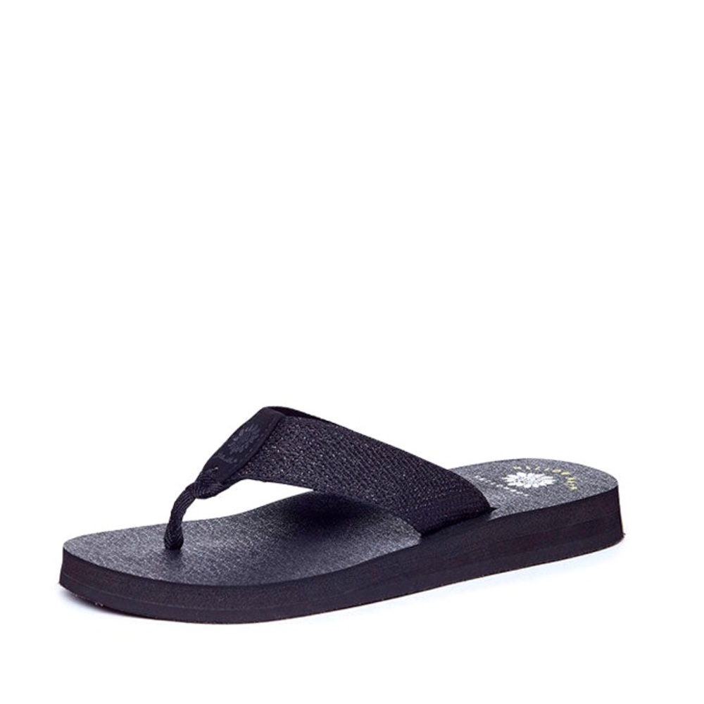 YELLOW BOX DAX FLIP FLOPS COLOR BLACK NEW IN BOX MEDIUM WIDTH